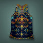 Reverse Tribal Tank Fall Tones - Women’s Small