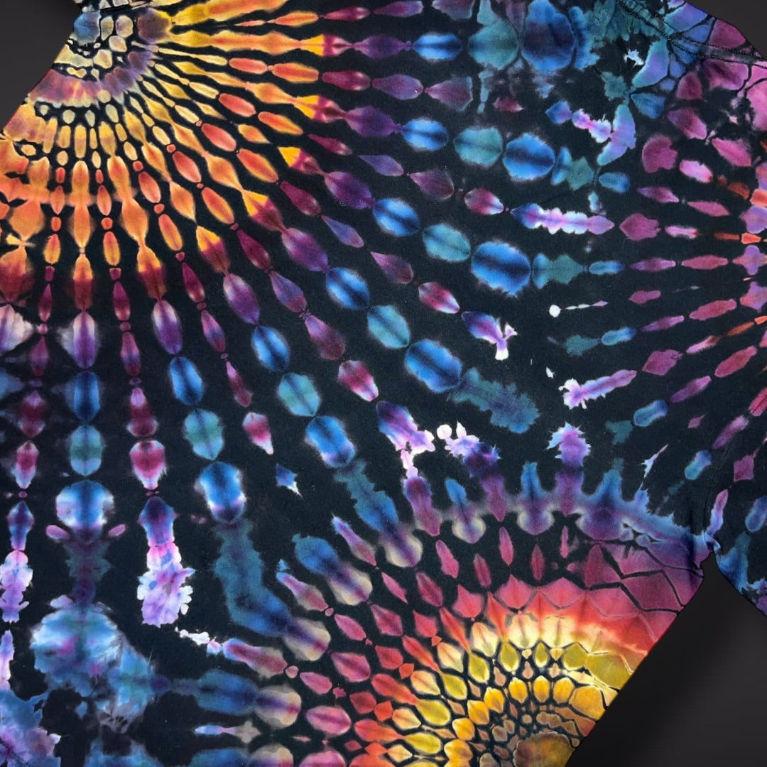 Adult XLarge - Spring Showers Short Sleeve Stained Glass Reverse