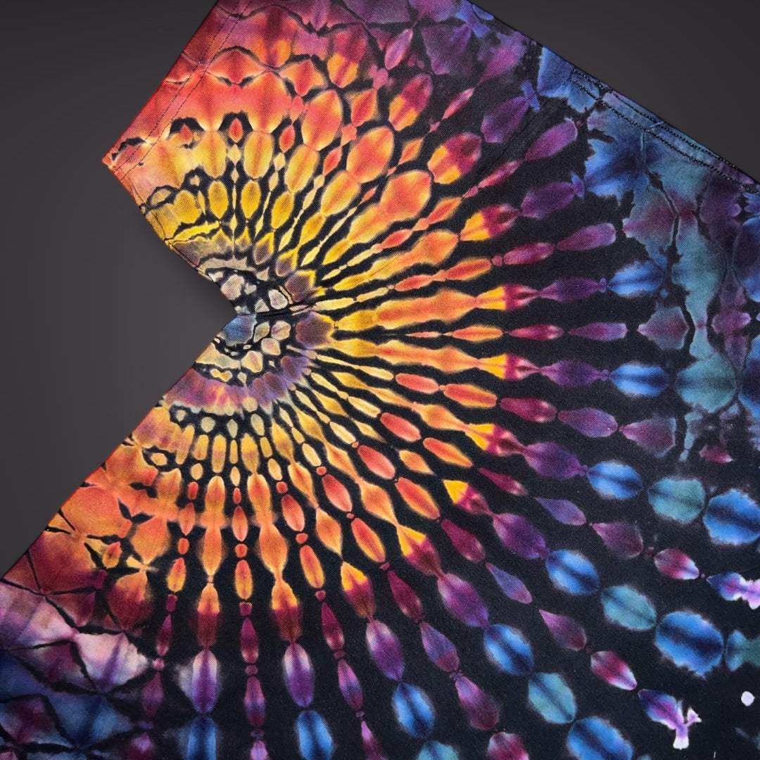 Adult XLarge - Spring Showers Short Sleeve Stained Glass Reverse