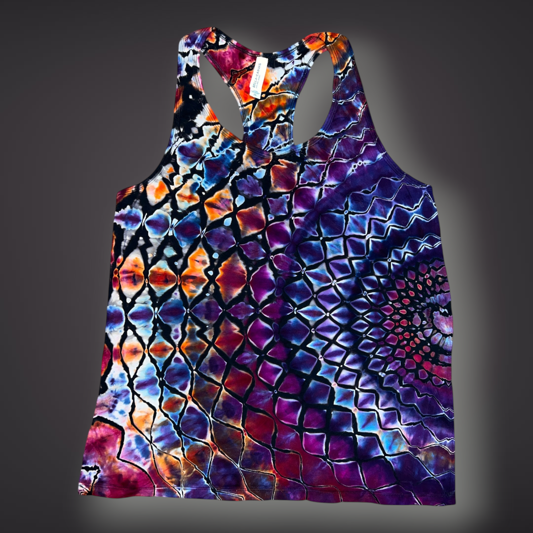 Women's 2XLarge - Stained Glass Reverse Dye Racerback Tank - My Favorite Colorset Ever!