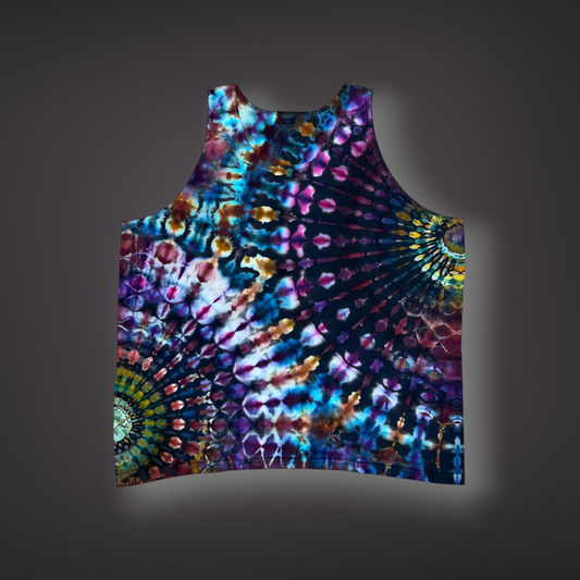 Adult XXL - Stained Glass Reverse Tank - Fall Sunset