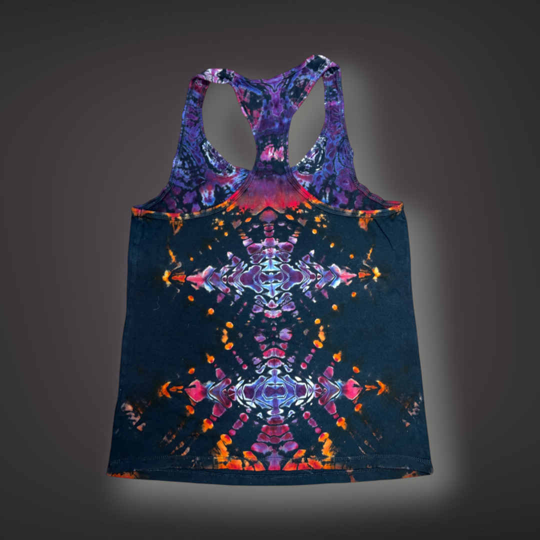 Women's Large - Tribal Reverse Dye Racerback Tank - Pacific Sunset