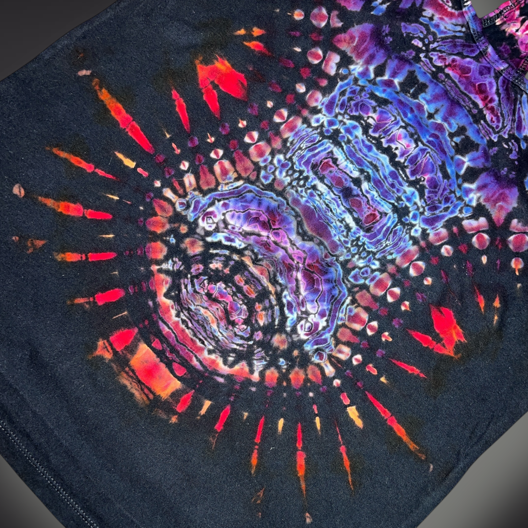 Women's Large - Tribal Reverse Dye Racerback Tank - Pacific Sunset