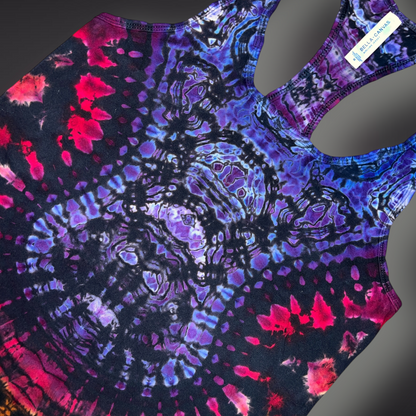 Women's Medium - Tribal Reverse Dye Racerback Tank - Pacific Sunset