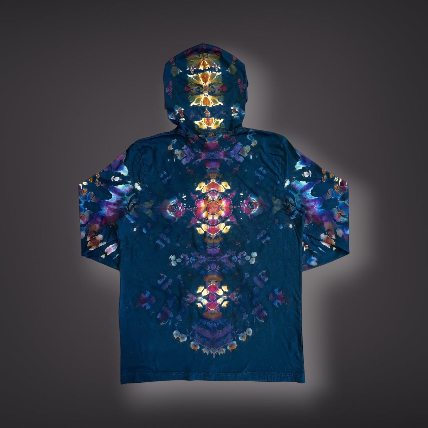 Adult Large - Got Your Back Hooded Long Sleeve Reverse - Spring Showers