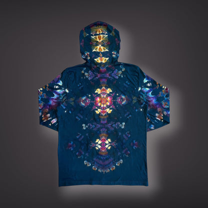 Adult Large - Got Your Back Hooded Long Sleeve Reverse - Spring Showers