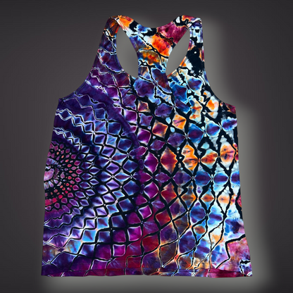 Women's 2XLarge - Stained Glass Reverse Dye Racerback Tank - My Favorite Colorset Ever!