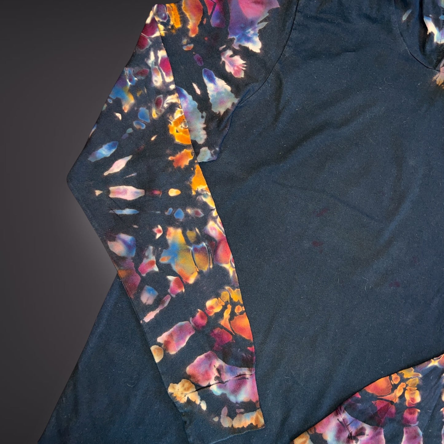 Adult Large - Got Your Back Hooded Long Sleeve Reverse - Spring Showers
