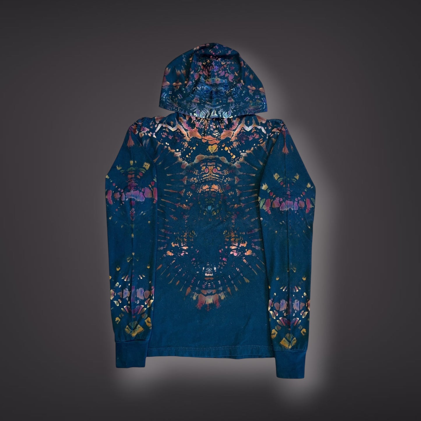 Adult Small - Tribal Hooded Long Sleeve Reverse - Mountain Berry