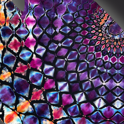 Women's XLarge - Stained Glass Reverse Dye Racerback Tank - My Favorite Colorset Ever!