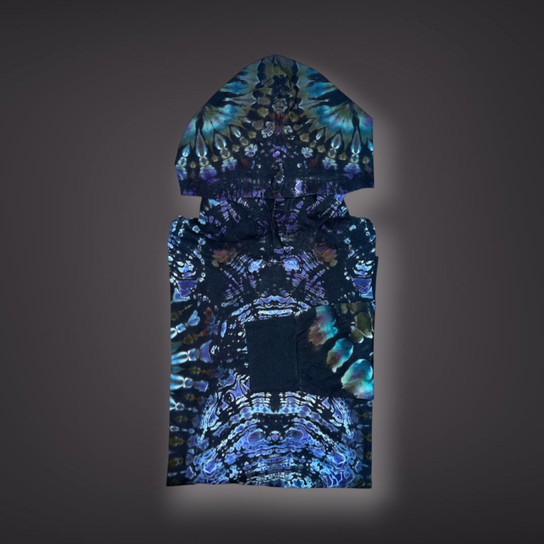 Adult XXLarge - Hooded Long Sleeve Reverse Tribal - Mystic Lake