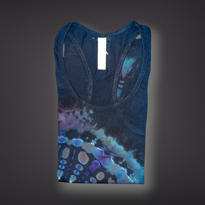 Women's Small - Banded Reverse Dye Racerback Tank