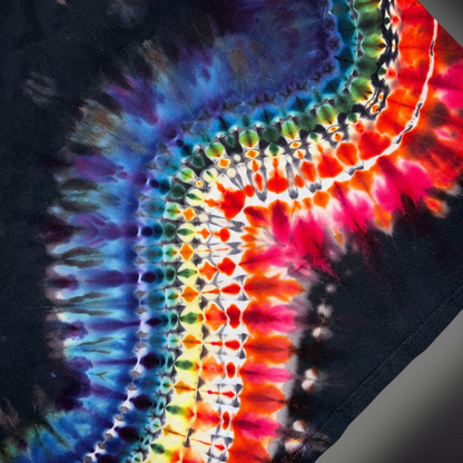 Adult XLarge - Banded Reverse Dye Tank - Dark Rainbow
