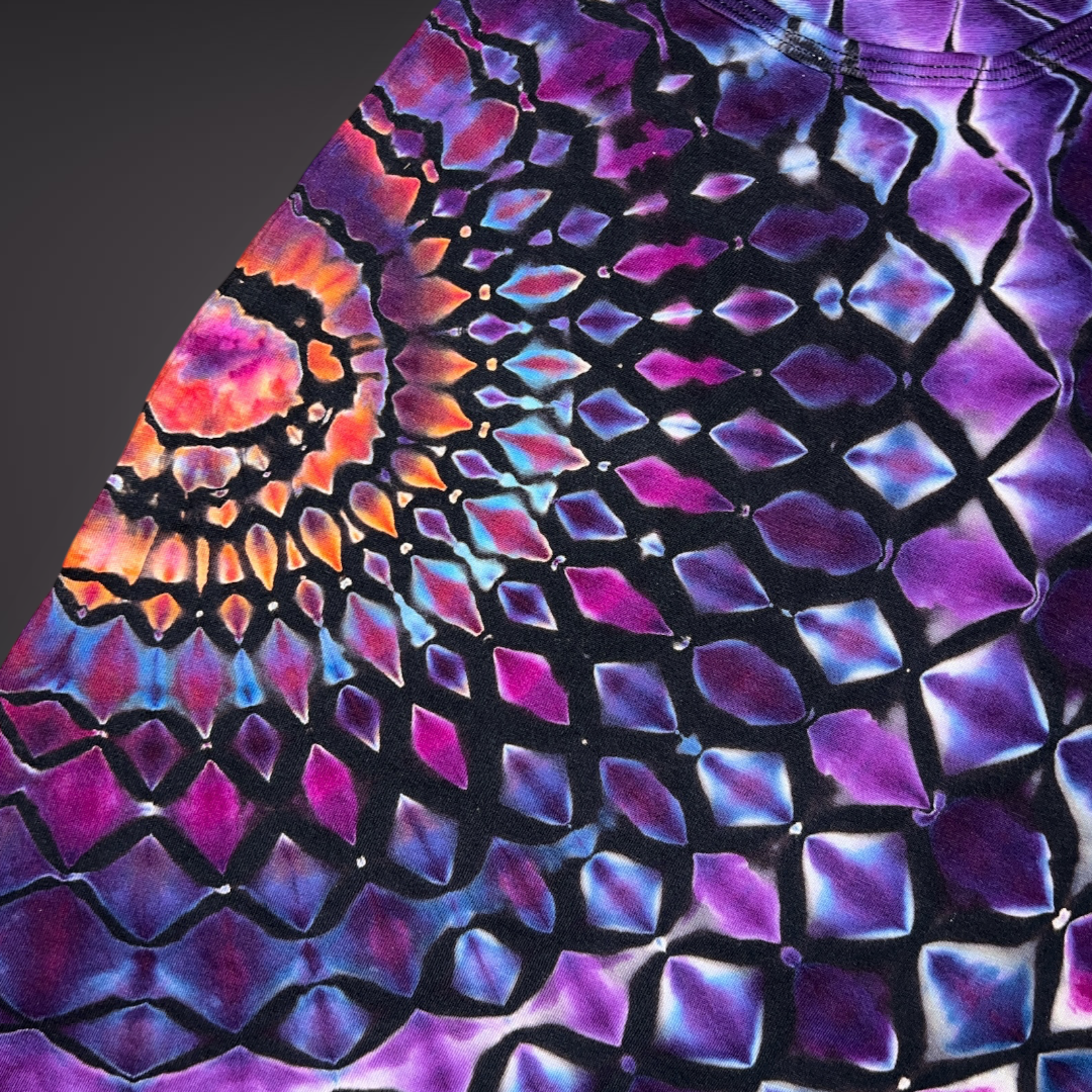 Women's Small - Stained Glass Reverse Dye Racerback Tank - My Favorite Colorset Ever!
