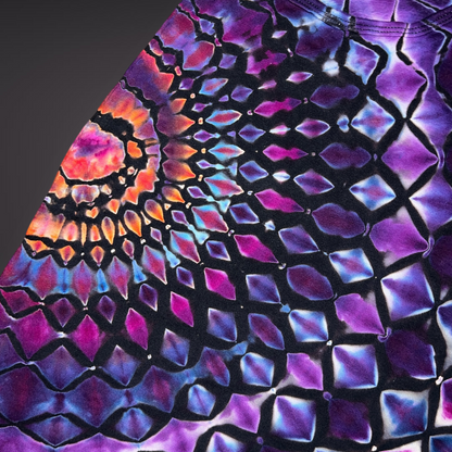 Women's Small - Stained Glass Reverse Dye Racerback Tank - My Favorite Colorset Ever!