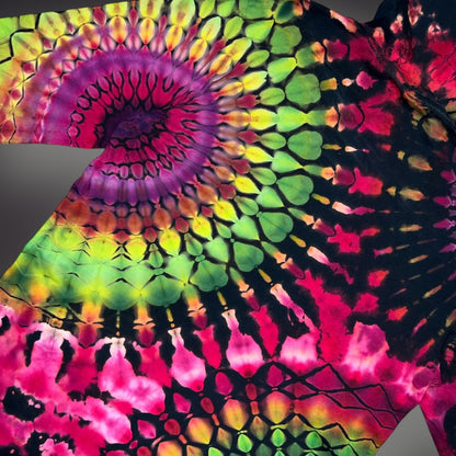 Adult Small - Northern Lights Hooded Reverse Long Sleeve Shirt - Small Defect