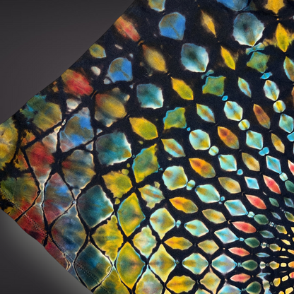 Women's Medium - Stained Glass Reverse Dye Racerback Tank - Fall Tones