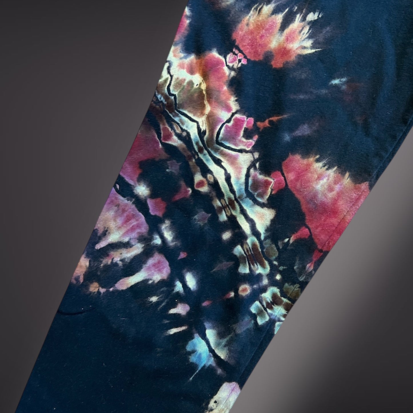 Adult Large - Banded Hooded Long Sleeve Reverse - Wild Roses