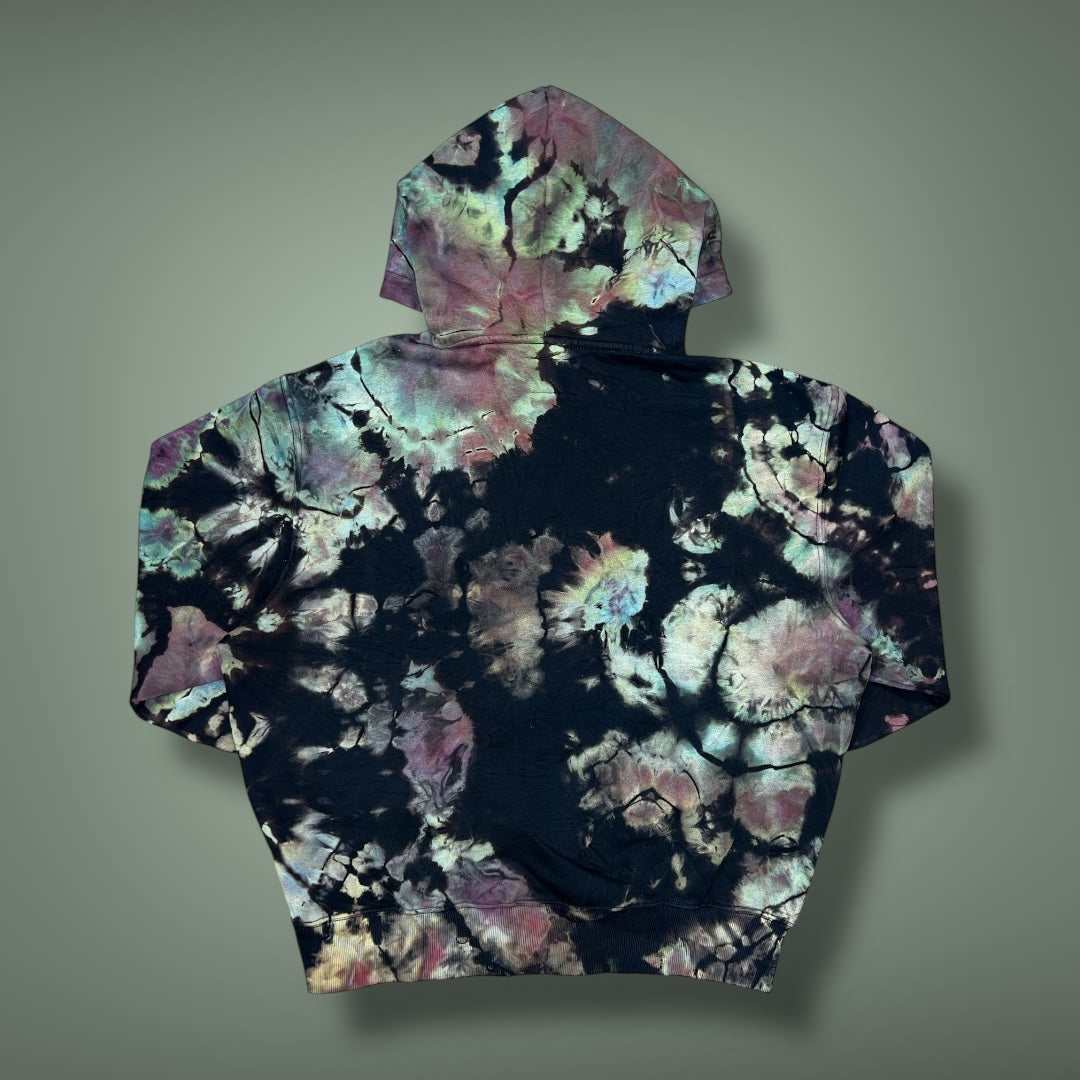 Marbled Iridescent Reverse Geode Hoodie - Adult Medium