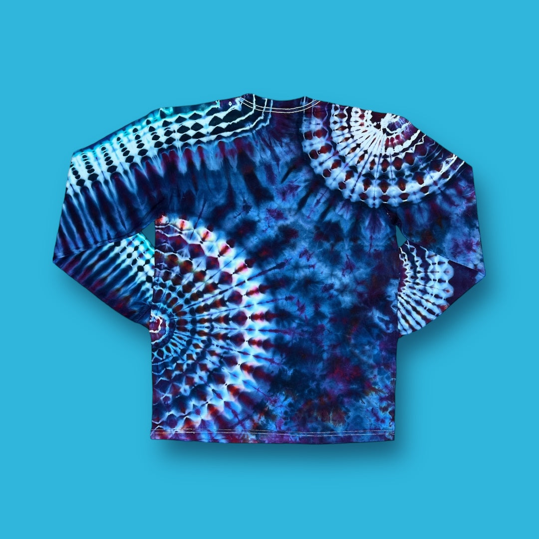 Crispy Blue Mandala - Long Sleeve - Unisex Medium