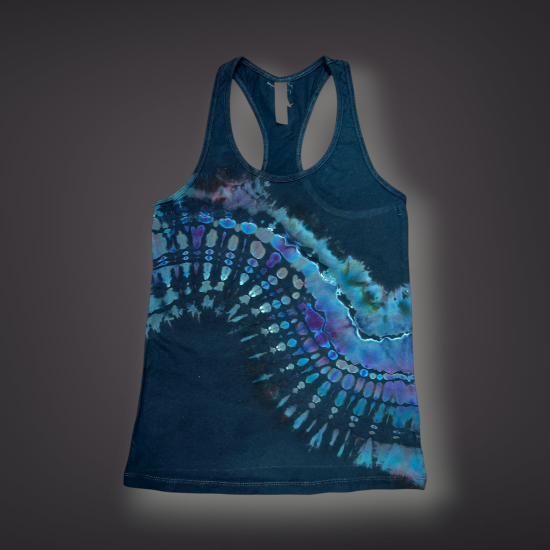 Women's Small - Banded Reverse Dye Racerback Tank