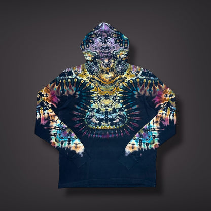 Adult XLarge Hooded Long Sleeve Shirt - Mountain berry