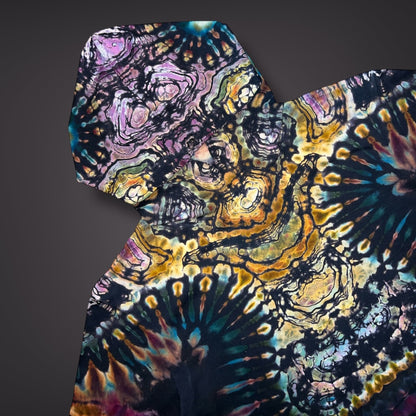 Adult XLarge Hooded Long Sleeve Shirt - Mountain berry