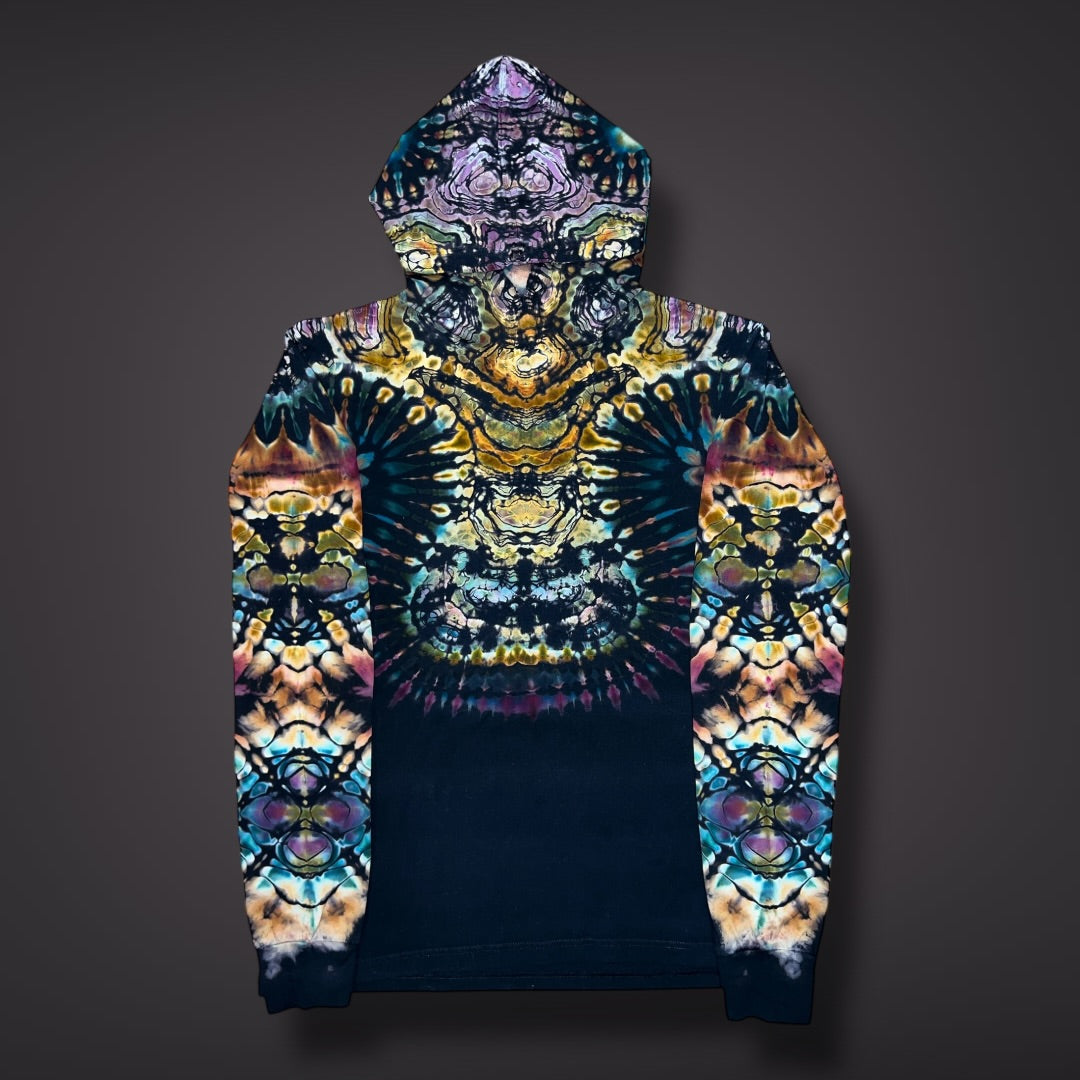 Adult XLarge Hooded Long Sleeve Shirt - Mountain berry