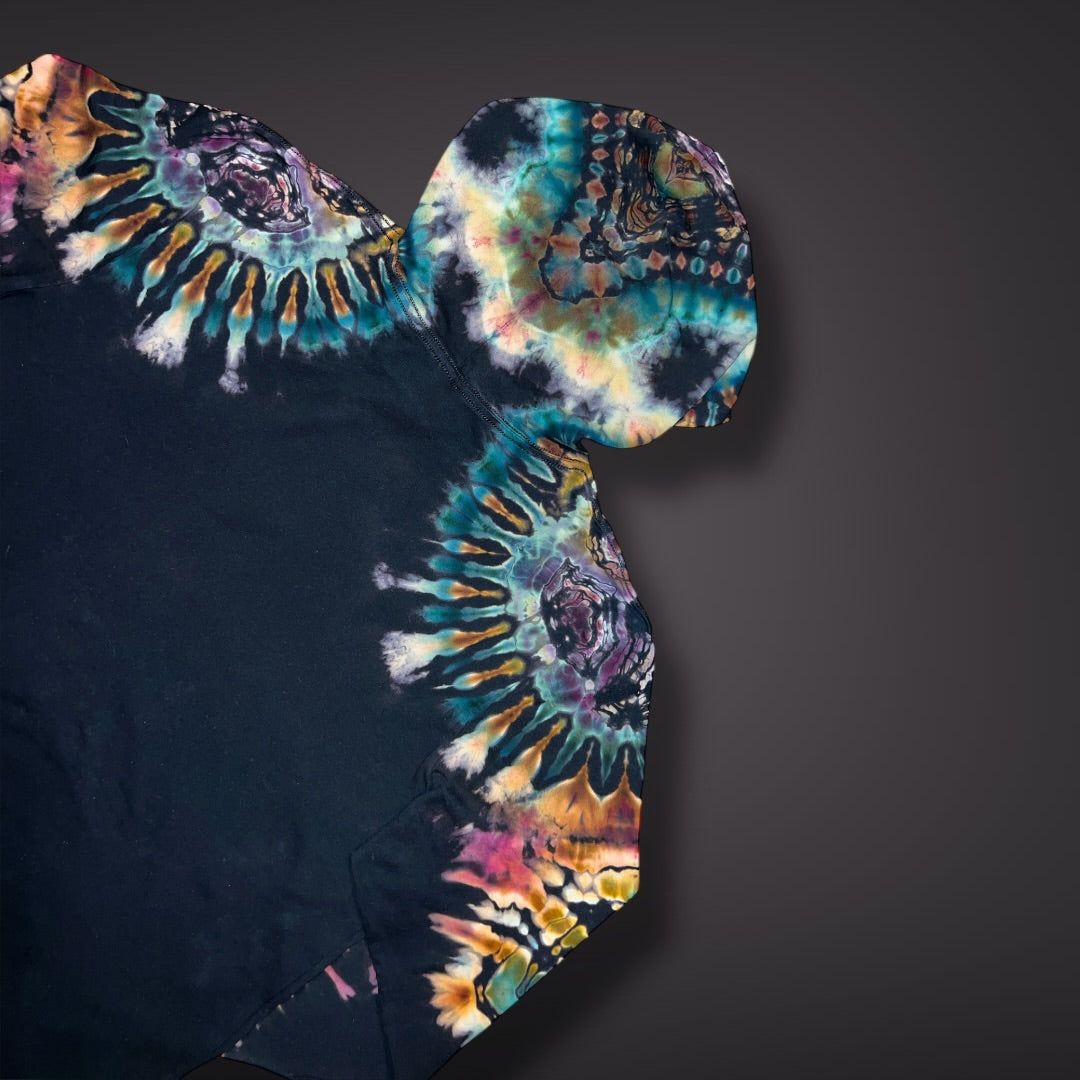 Adult XLarge Hooded Long Sleeve Shirt - Mountain berry