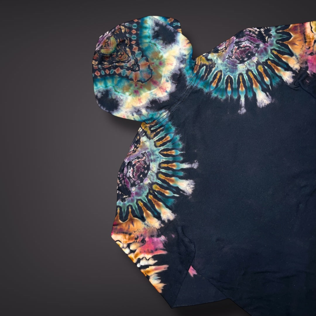 Adult XLarge Hooded Long Sleeve Shirt - Mountain berry