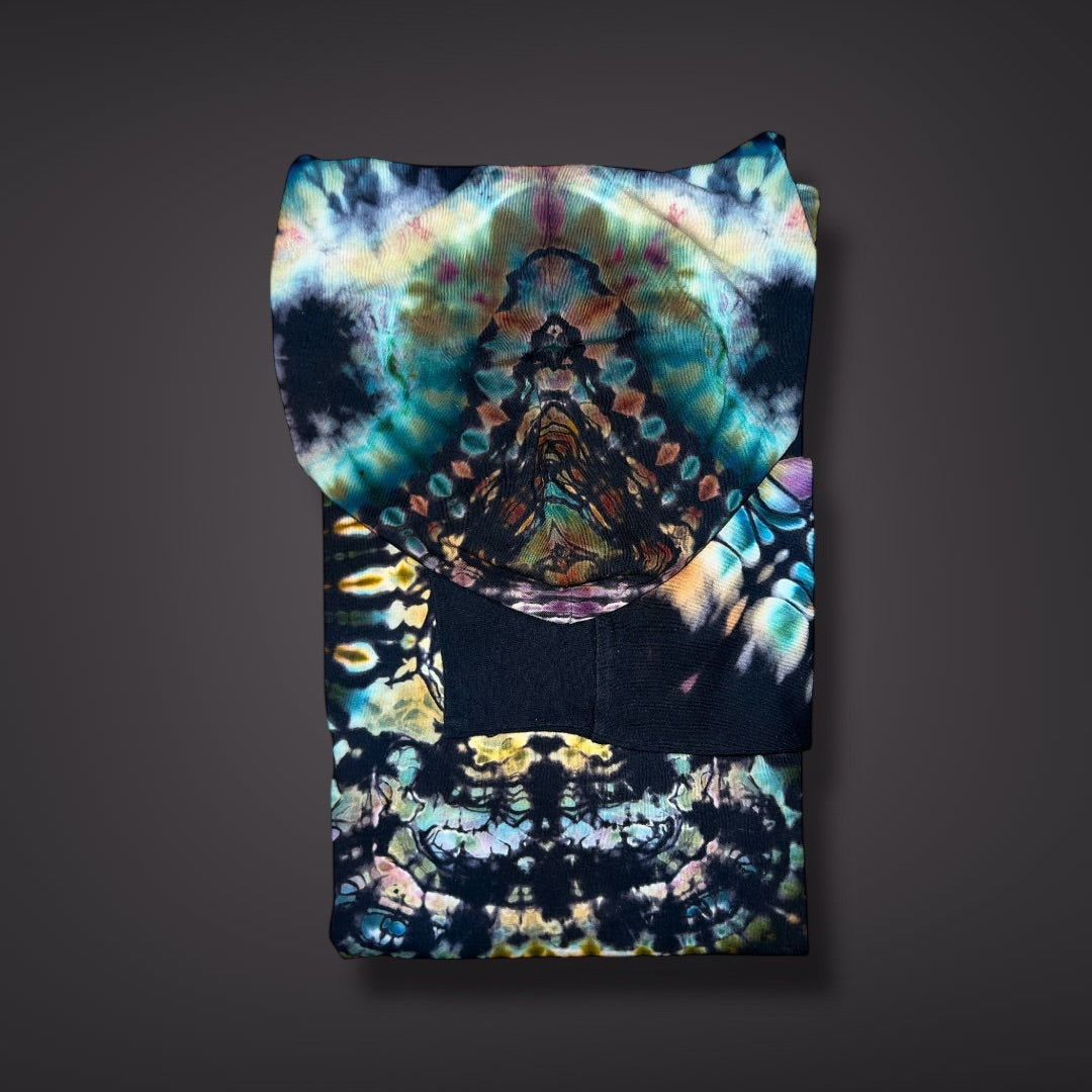 Adult XLarge Hooded Long Sleeve Shirt - Mountain berry