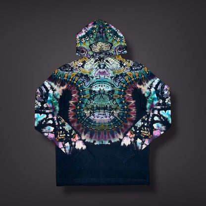 Adult Medium Hooded Long Sleeve Shirt - Mountain berry