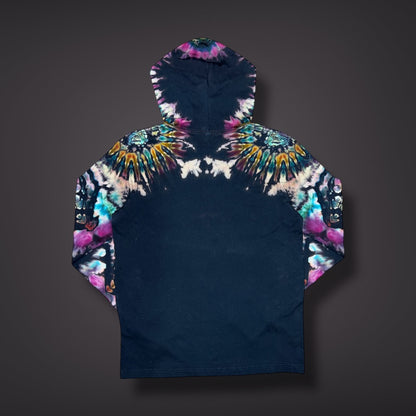 Adult Medium Hooded Long Sleeve Shirt - Mountain berry