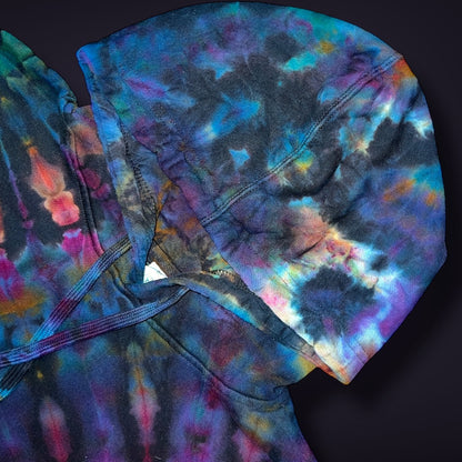 Fall Sunset Stained Glass Reverse Dyed Hoodie - Adult Medium