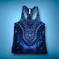 Reverse Tribal Tank in Hydrangea - Women’s Medium