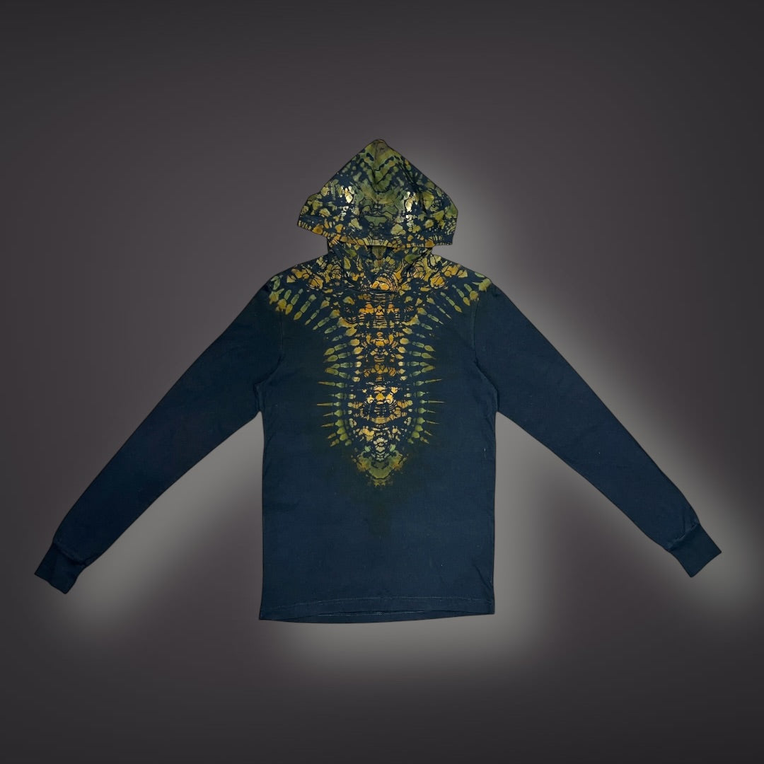 Adult Small - Camo Tribal Hooded Reverse Long Sleeve Shirt