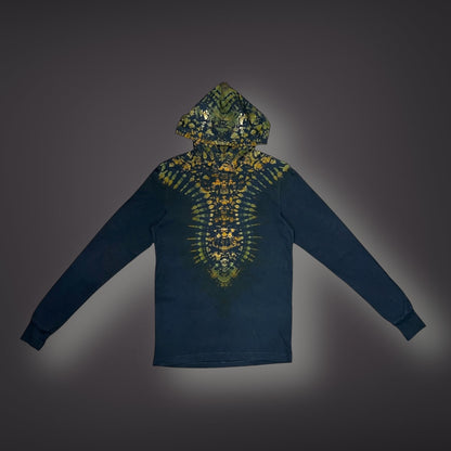 Adult Small - Camo Tribal Hooded Reverse Long Sleeve Shirt