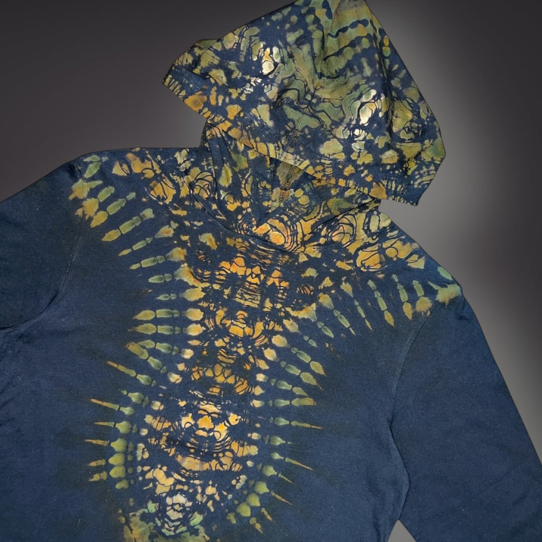 Adult Small - Camo Tribal Hooded Reverse Long Sleeve Shirt