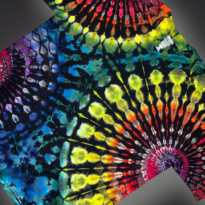 Adult XXLarge - Dark Rainbow Reverse Short Sleeve Shirt