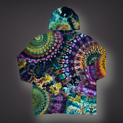 Adult XXLarge - Montana Fall Sunset Reverse Hooded Long Sleeve Shirt