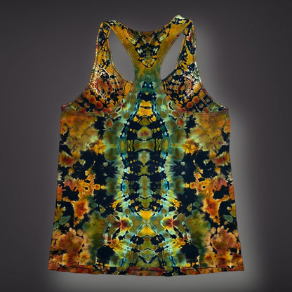 Tribal Symmetry Tank in Montana Autumn - Women’s XLarge Reverse Racerback Tank