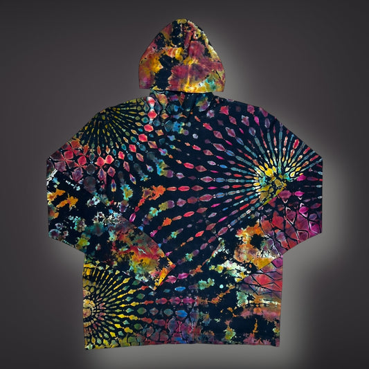 Adult XXLarge - Cherry Blossom Hooded Reverse Long Sleeve Shirt