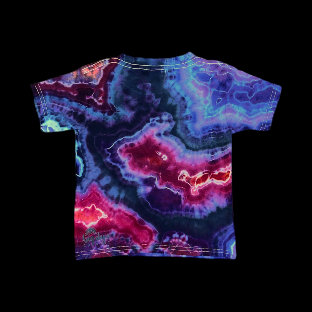 Punk Rock Pink, Purple, and Black Geode T-shirt - Toddler 4T