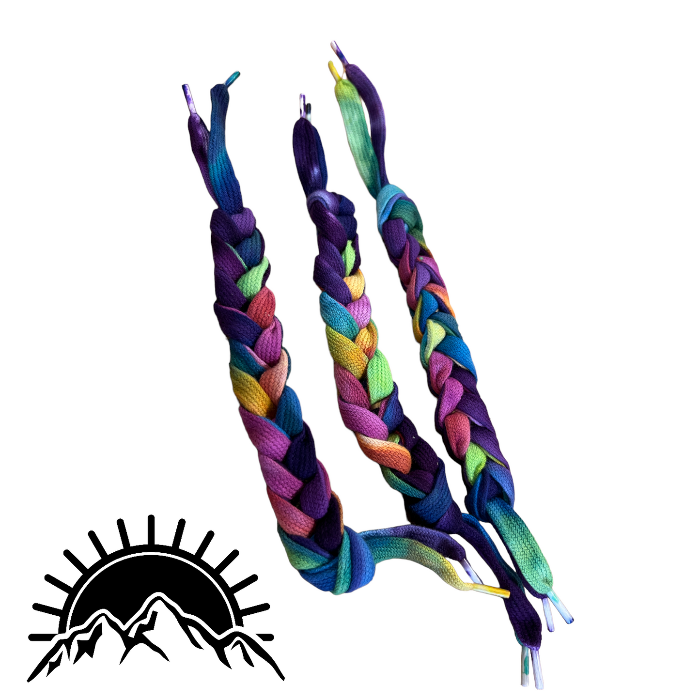 Ice Dyed Shoelaces - Flat