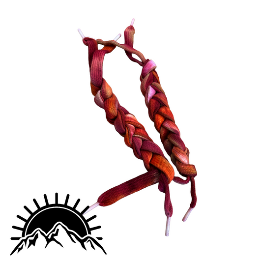 Ice Dyed Shoelaces - Flat