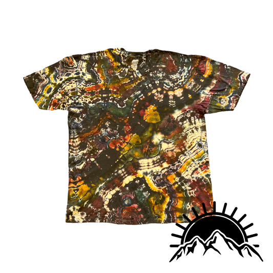 Reverse Dyed Geode with Earthy Tones Unisex XXL