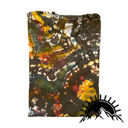 Reverse Dyed Geode with Earthy Tones Unisex XXL