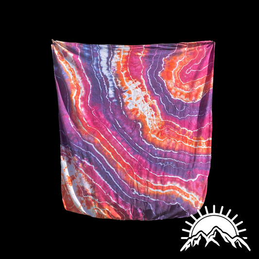 Swaddle Blanket - Pretty in Pink (and Purple) Geode