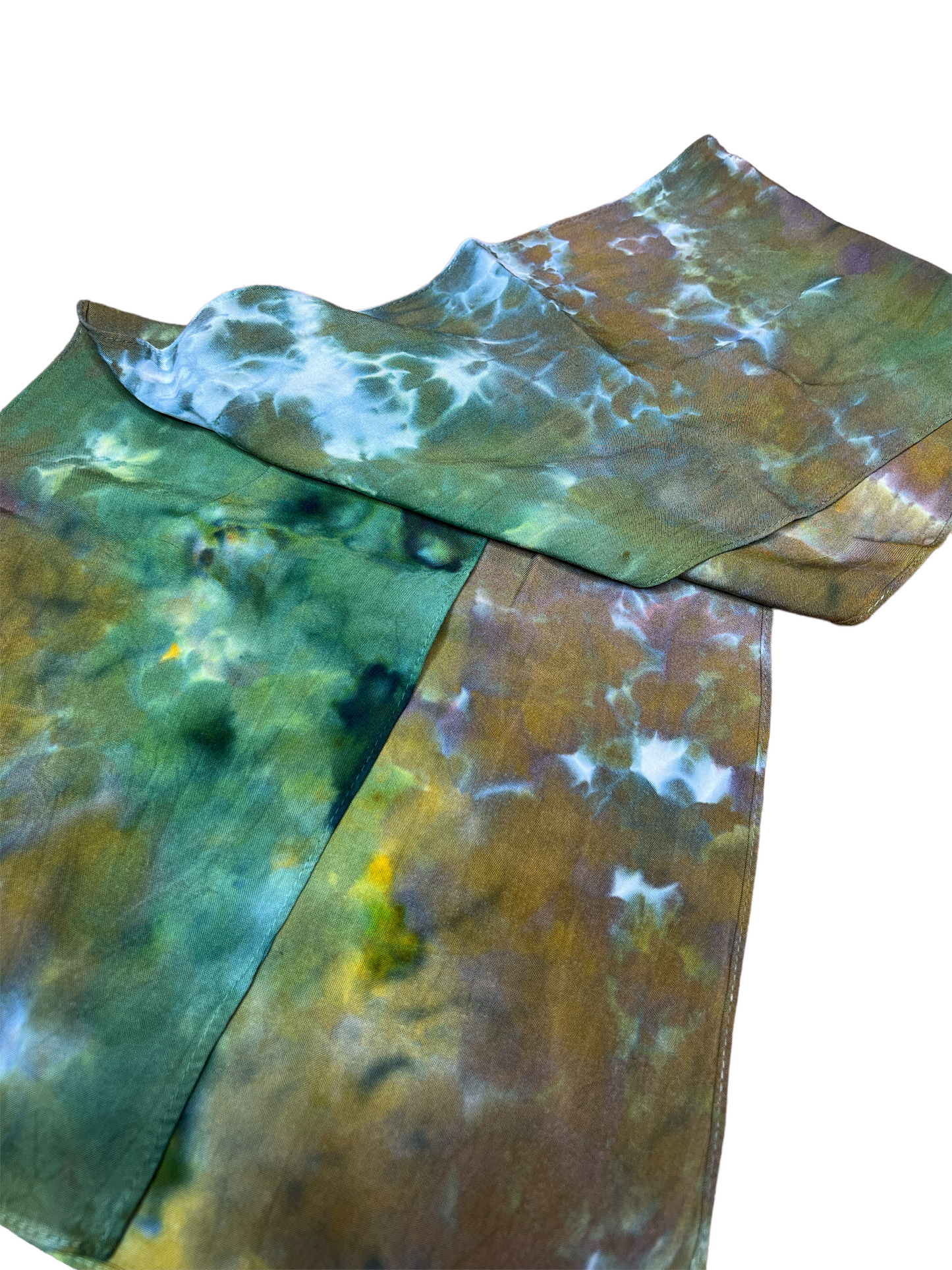 Adult "All the Greens" Bamboo Rayon Scarf - 6"x54"