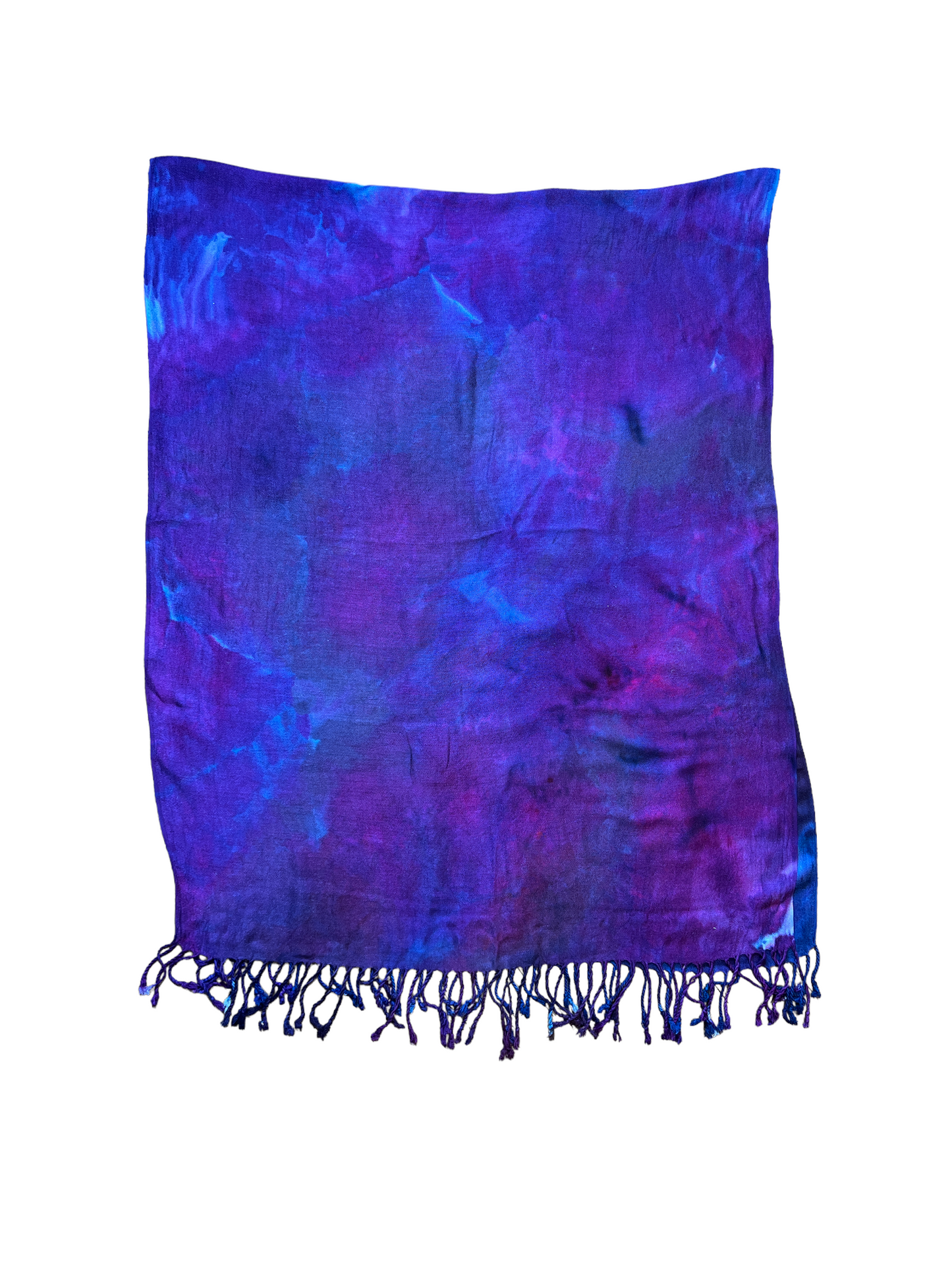 Deep Purple Watercolor Pashmina Shawl